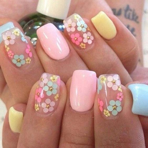 2019 Beautiful and Colorful Easter Nail Art Designs