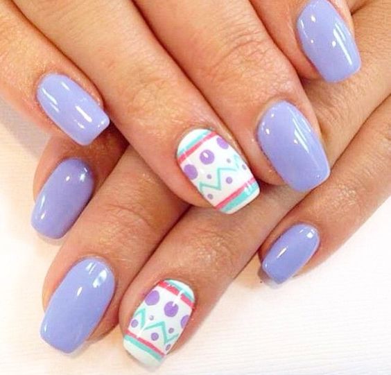 2019 Beautiful and Colorful Easter Nail Art Designs