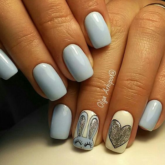 2019 Beautiful and Colorful Easter Nail Art Designs