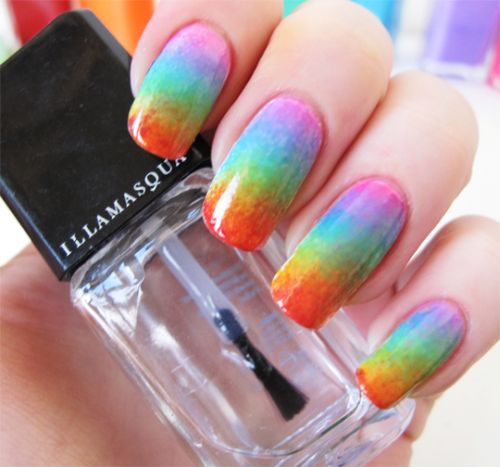 rainbow nails