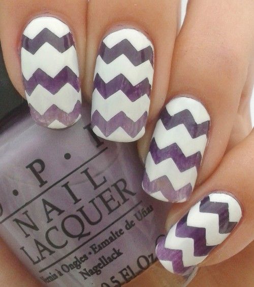 Ombre chevron stripes