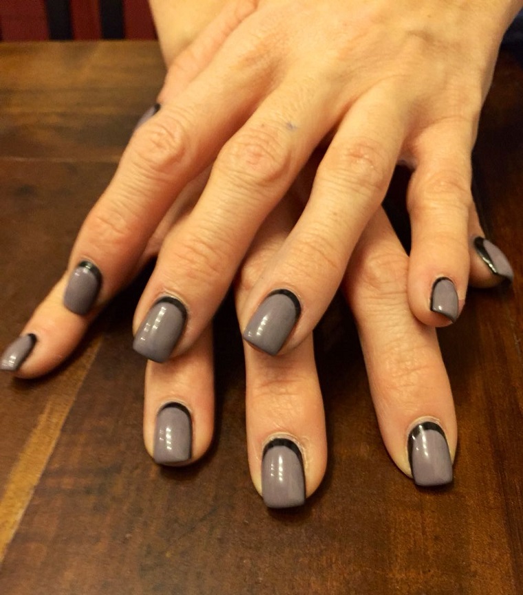 nails-gel-nail-art-gray-black-lunettes