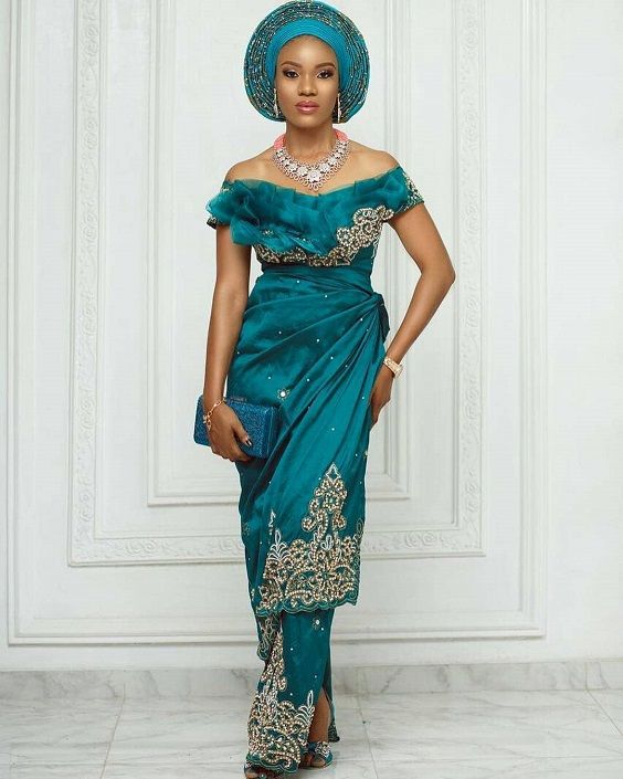 2019 Absolutely Beautiful Asoebi Long Gown Styles