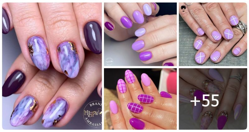 55 Purple Nails For A Gorgeous Manicure 💅❣️【The Best of 2023】