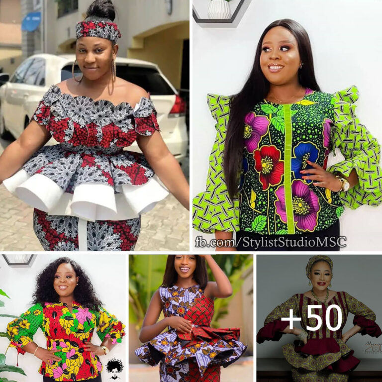 50+ Stylish Blouse Design For Ankara/Lace Styles