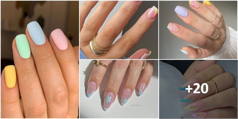 Nails in Pastel Tones, simple and super cute designs for you