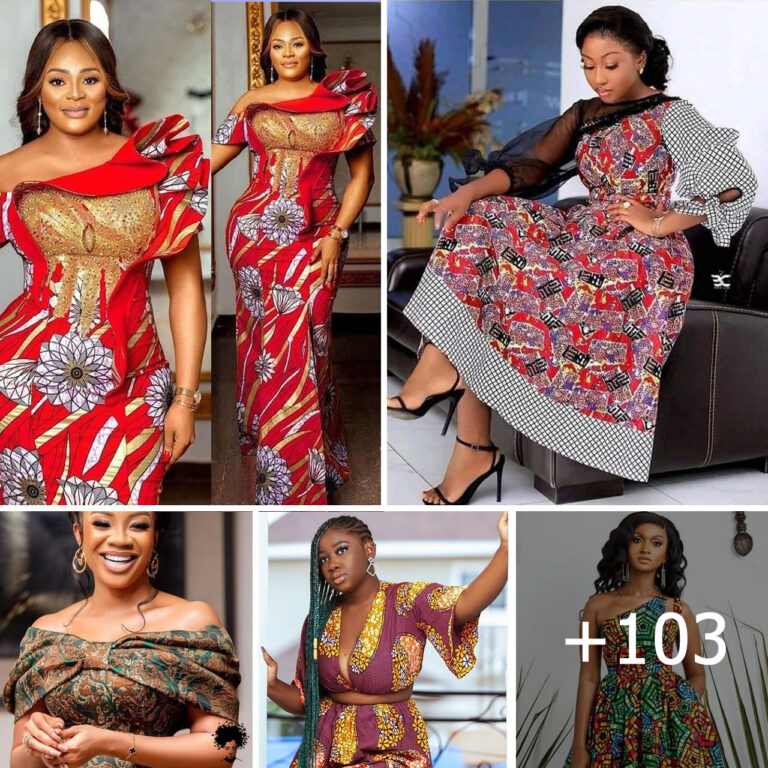 103 Elegant And Stunning Ankara Long Gown Styles You Can Slay.