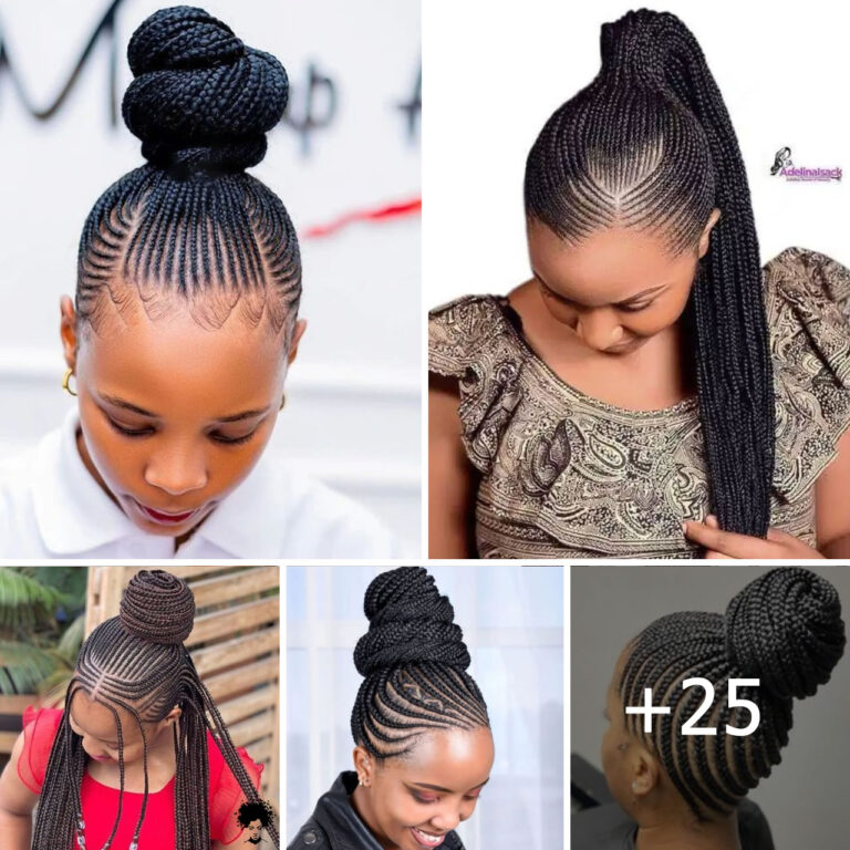 25+ Fascinating Ways Knots Ghana Braids Hairstyles.