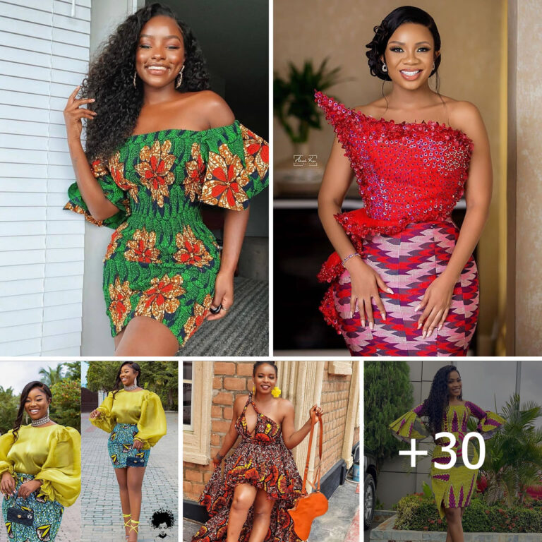 30 Trendy Ankara Short Dress.