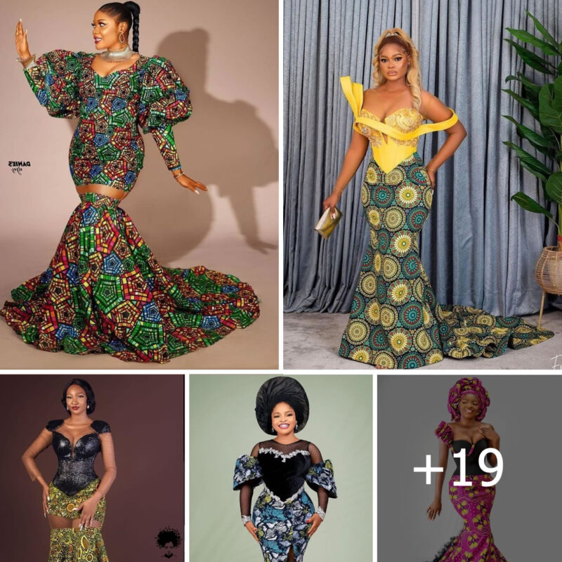 Gorgeous And Stunning Ankara Flowing Gown Styles You Should Consider.