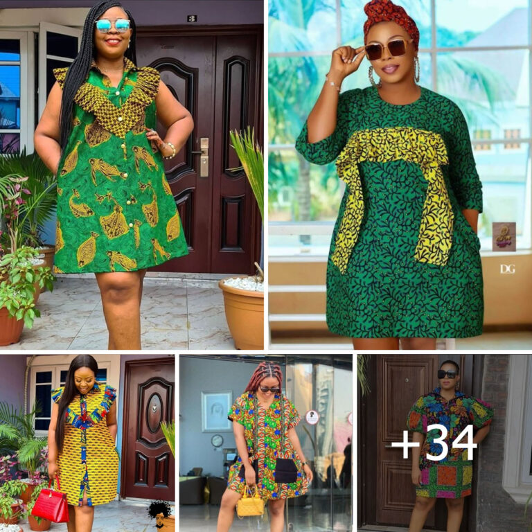 Smart And Simple Ankara Short Dress Styles For Chic Looks.