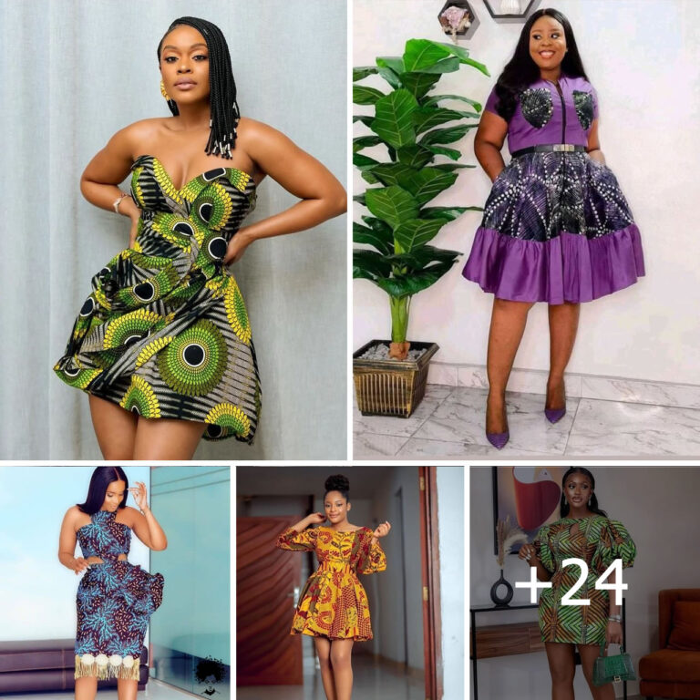 Trendy Ankara Short Dress.