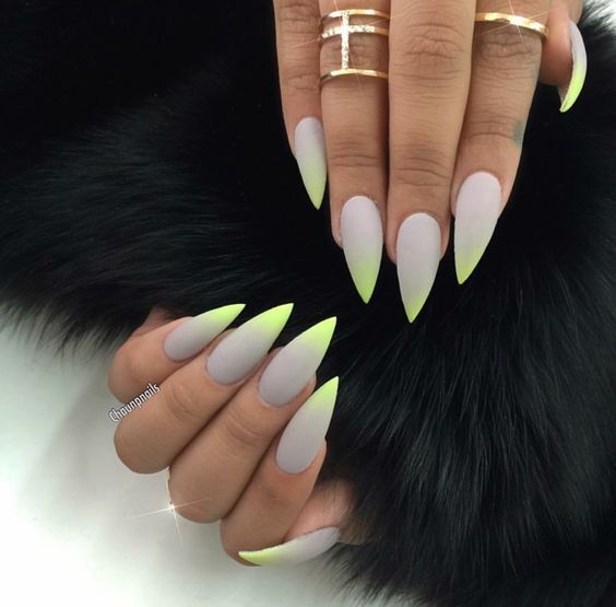 The top lime green nails and lime green nail ideas | lime green nails design