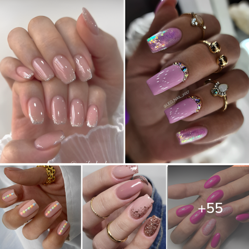 60+ Photos Of Pink Gelish Nails To Brighten Your Day