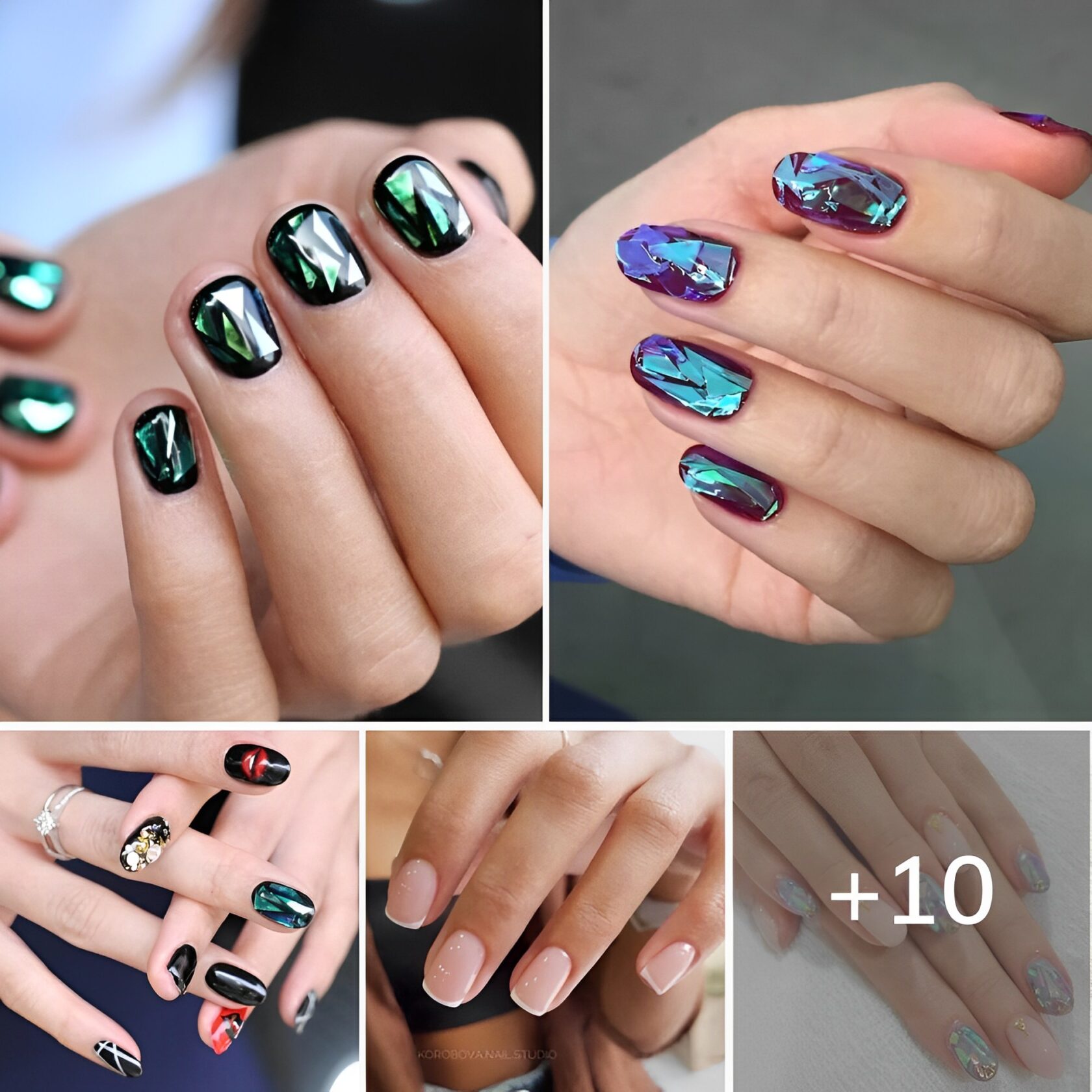 Meet the ‘Glass Nails’, the nail trend with holographic mirrors full of style