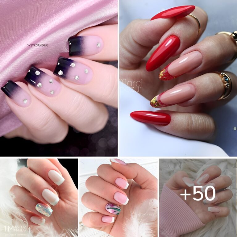 Eighty plus new French мanicure designs to update the traditional мani.