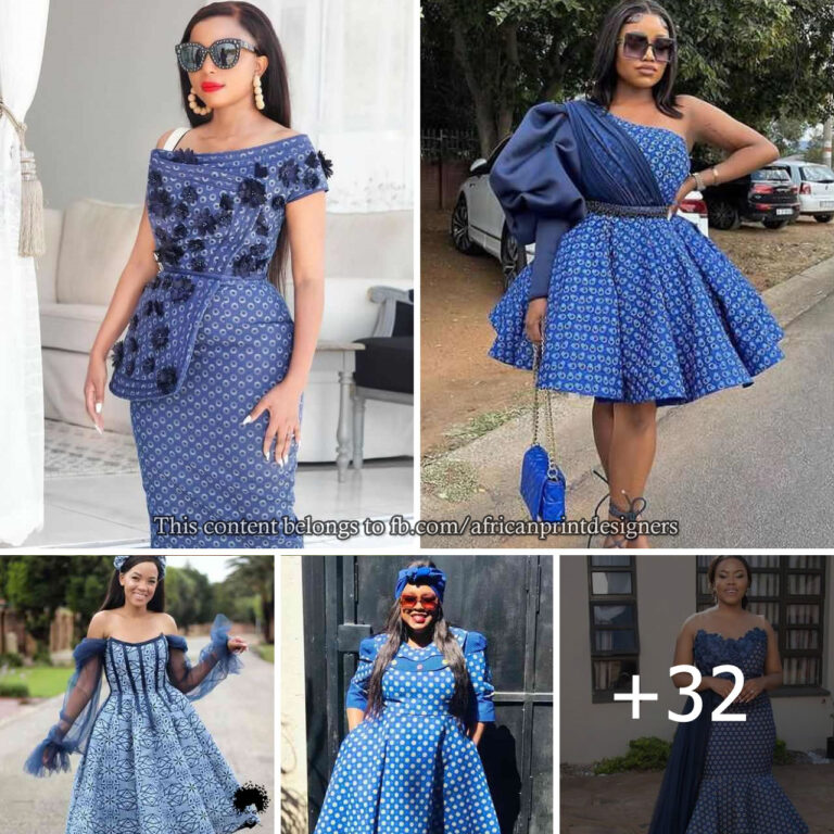 Seshoeshoe dresses in lesotho: 32 Latest Extraordinary Shweshwe Dresses For Slayers