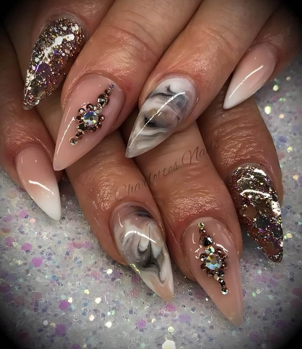 30 Gorgeous Mountain Peak Nails For Charming Girls - 241