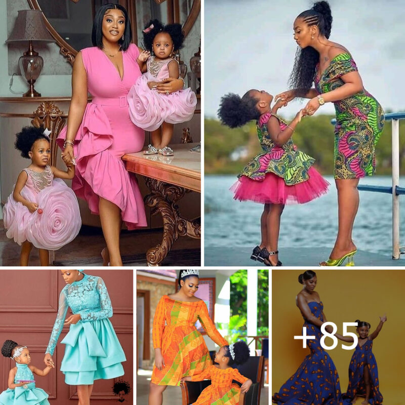 Beautiful Mother And Daughter Spontaneous Outfit