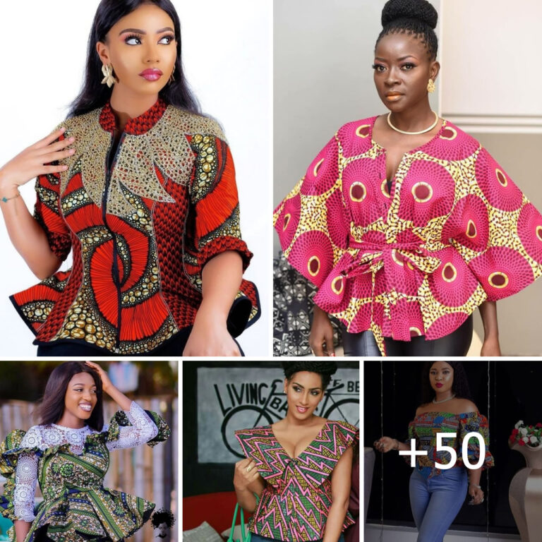 Beautifully Tailored Ankara Blouse Styles For Weekend Slay.