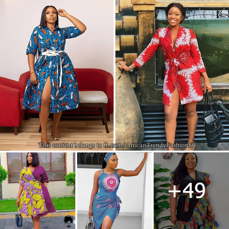 Stunning Ankara Wrap Gown Styles For Stylish Ladies