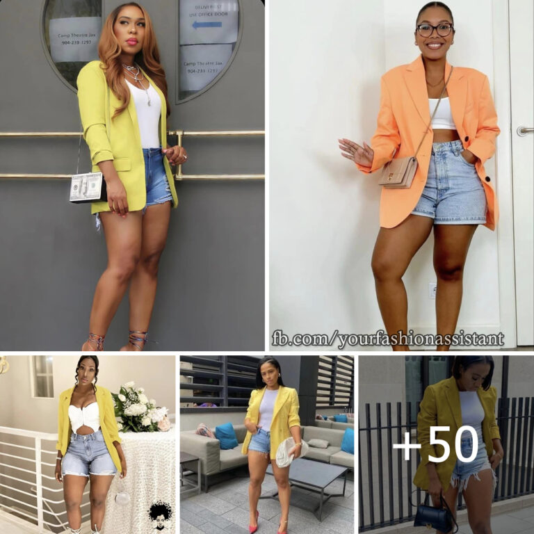 Taι̇ℓored Meets Tantaℓι̇zι̇ng: Ceℓebrαtι̇ng Women Who Paι̇r Bℓazers wι̇th Mι̇nι̇ Shortѕ!