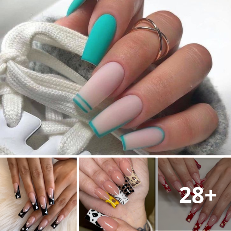 Discover the charm of square French tip nails, offering a refined and sophisticated appeal to your overall look