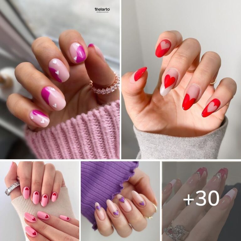 30 Simple Yet Gorgeous Heart Nail Ideas