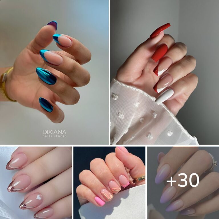 30 Beautiful French Tip Nail Designs With A Trendy Twist