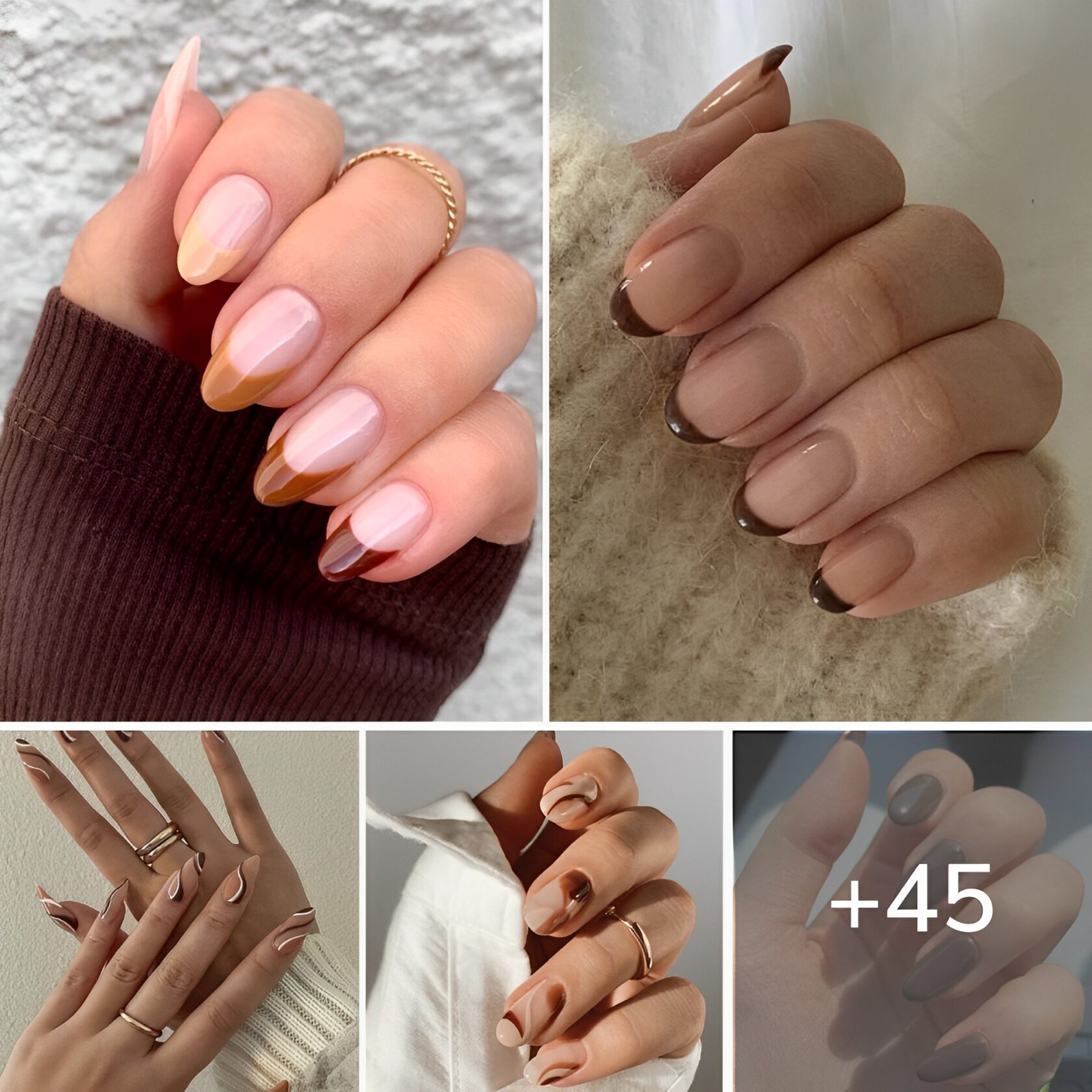 45+ Gorgeous Brown Nails That Are Perfect For Cold Weather