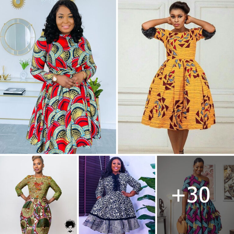 Over 25 Modest Yet Vibrant Ankara Short Gown Styles for African Women