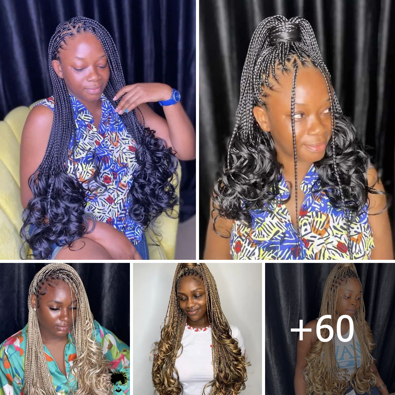 60 French Curl Braids Hairstyles To Try in 2024 [ Video]