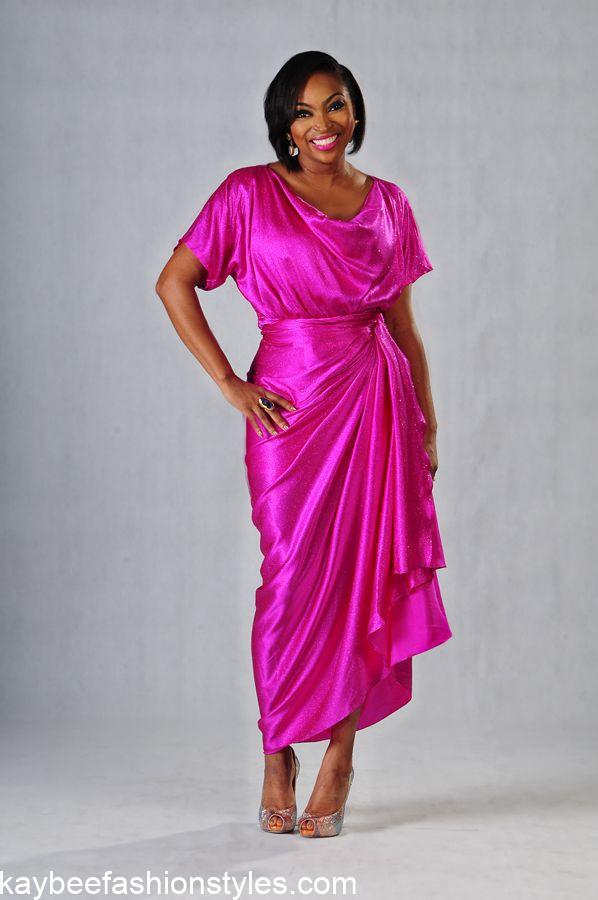 Best Cowl Neck Gown Styles for Ladies in Nigeria