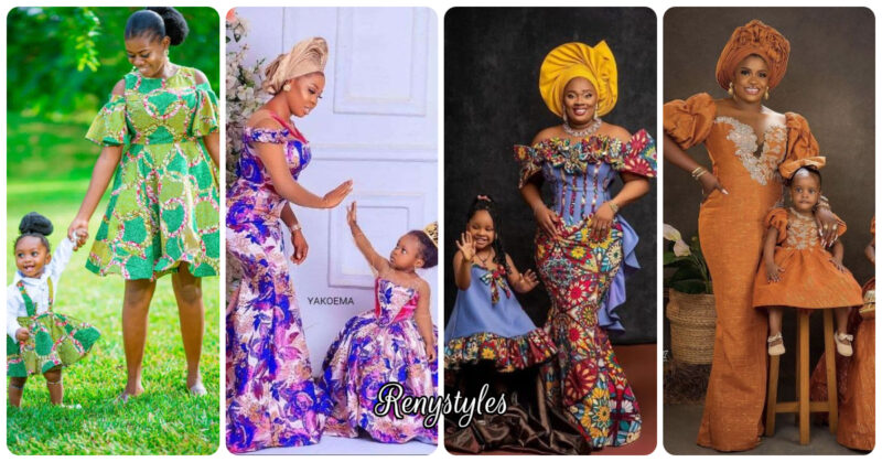 Ankara Styles of Mother and Daughter for All Delightful Mothers