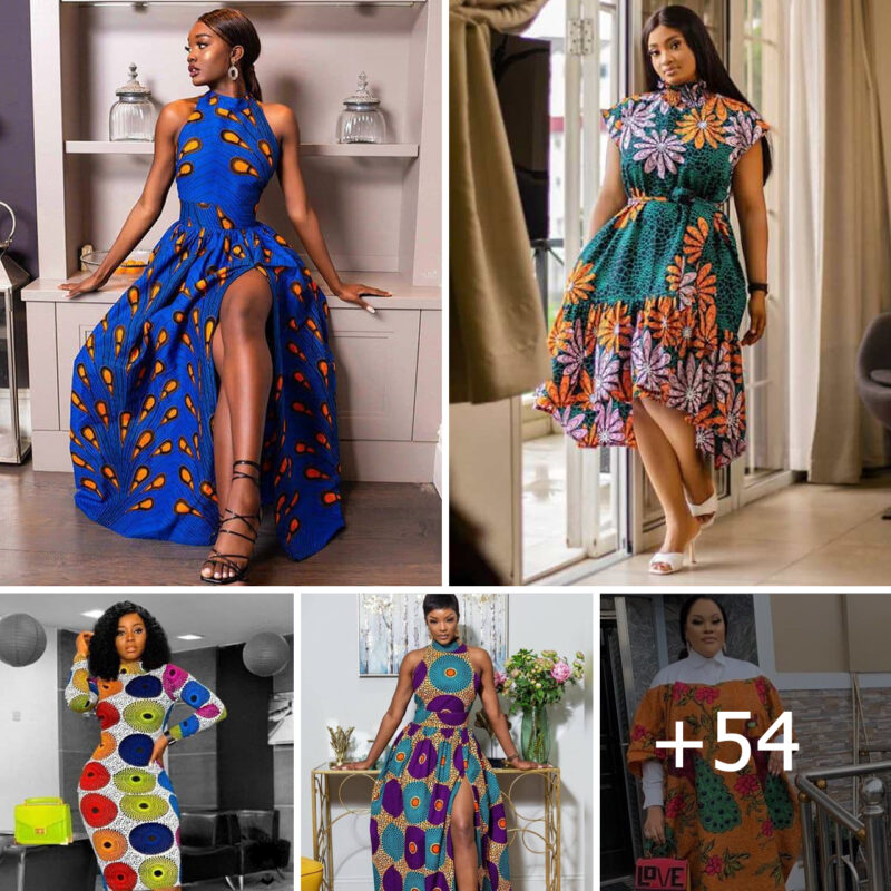 Ankara Turtle Neck Gowns