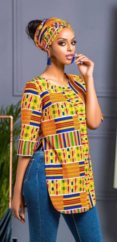 Ankara Tunic Dress For Ladies In 2020