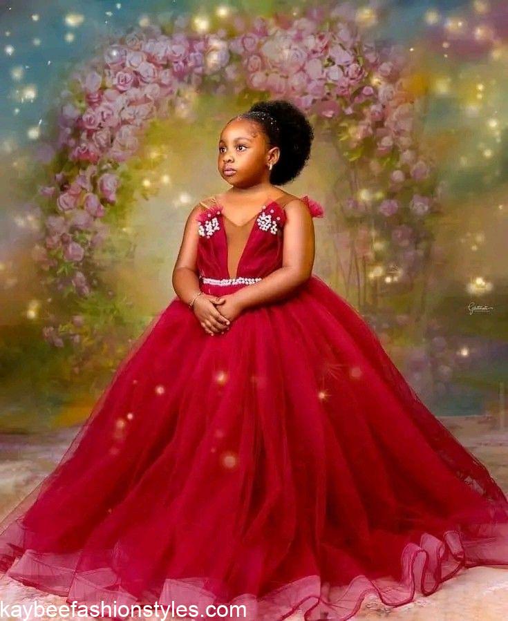 Latest Christmas Gown Styles for Little Girls in Nigeria