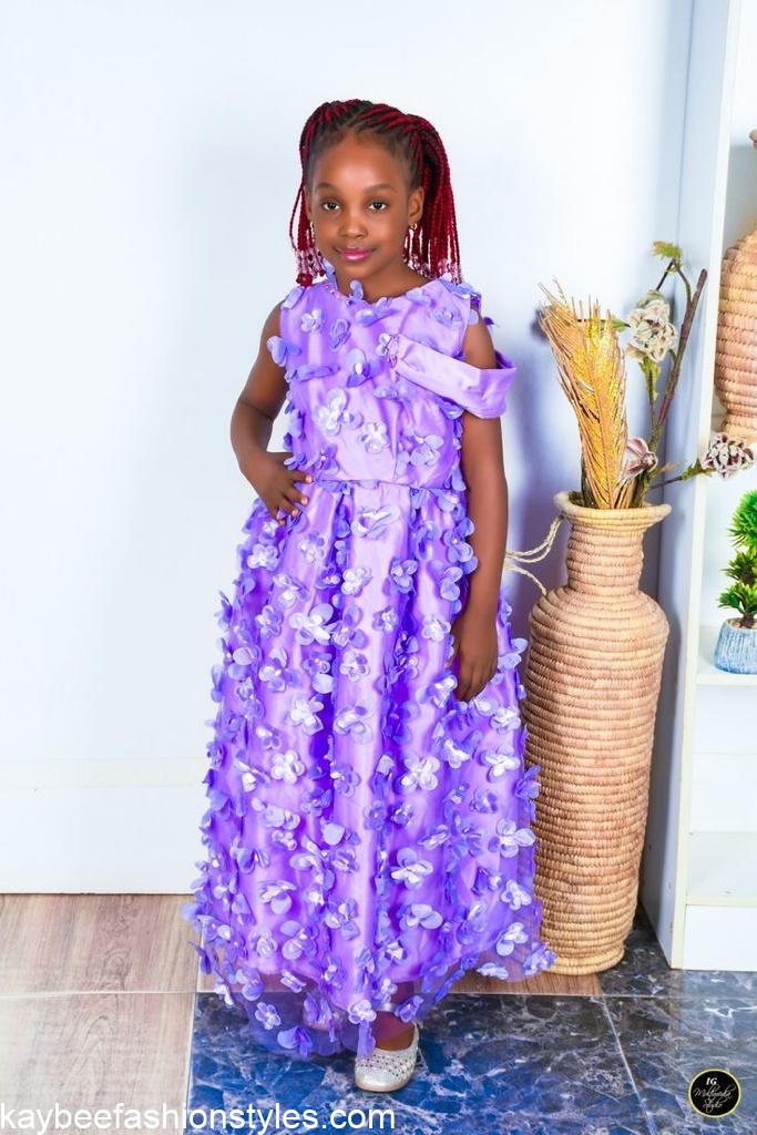 Latest Christmas Gown Styles for Little Girls in Nigeria