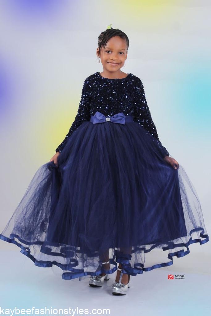 Latest Christmas Gown Styles for Little Girls in Nigeria