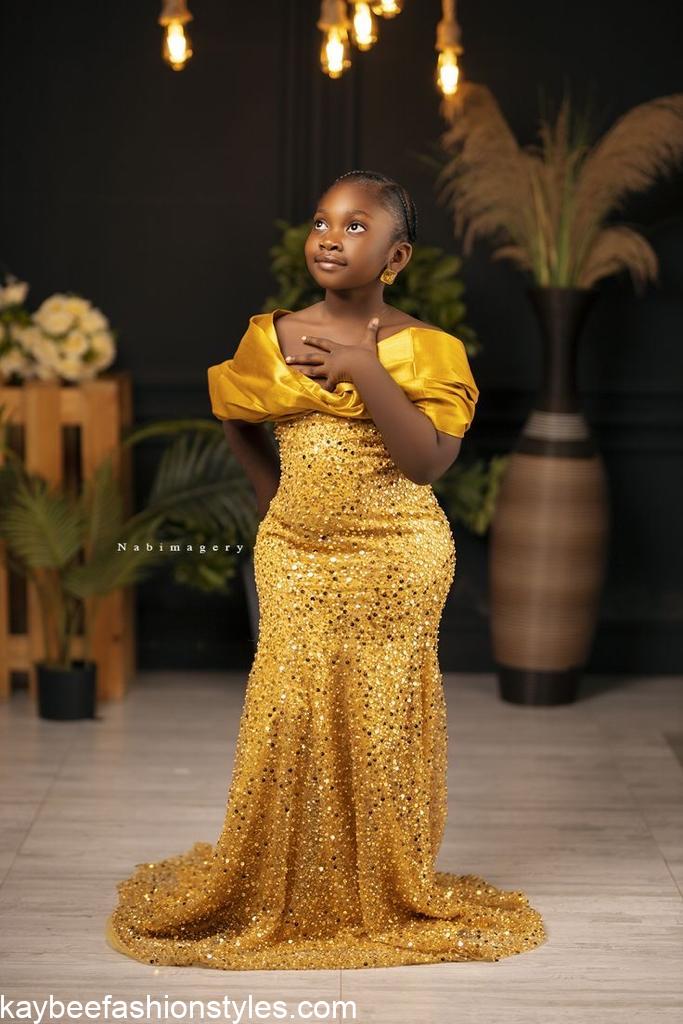 Latest Christmas Gown Styles for Little Girls in Nigeria