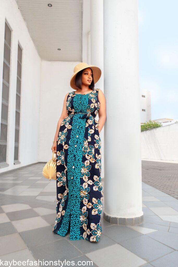 Best Ankara Long Gown Styles for Ladies