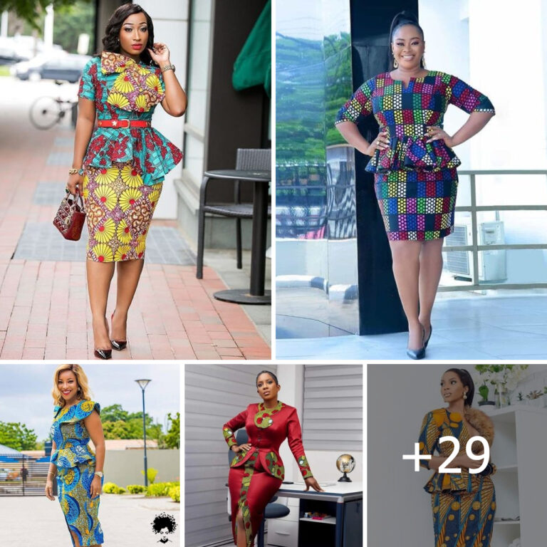 Latest Ankara Skirt & Blouse Designs For Elegant Ladies