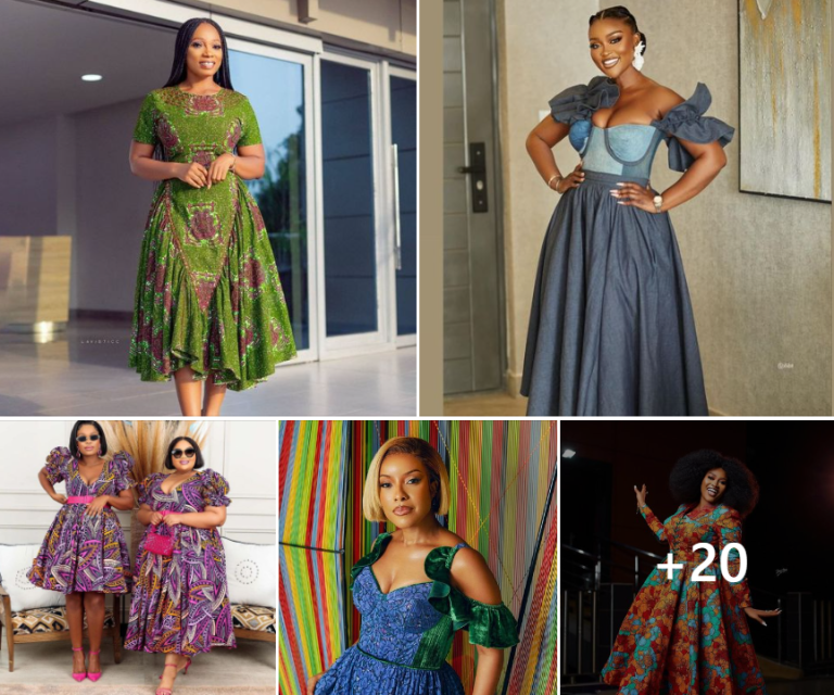 +20 Stunning Ankara Gowns to Wear This Year