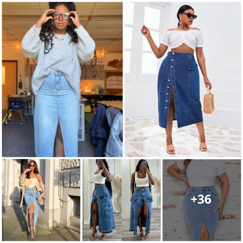 Effortless Summer Fashion: Blue Jean Skirt Ideas for Black Women